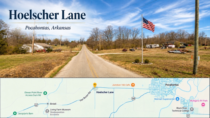 Hoelscher Lane, Pochahontas, Arkansas, USA Hoelscher Lane, Pochahontas, Arkansas, USA