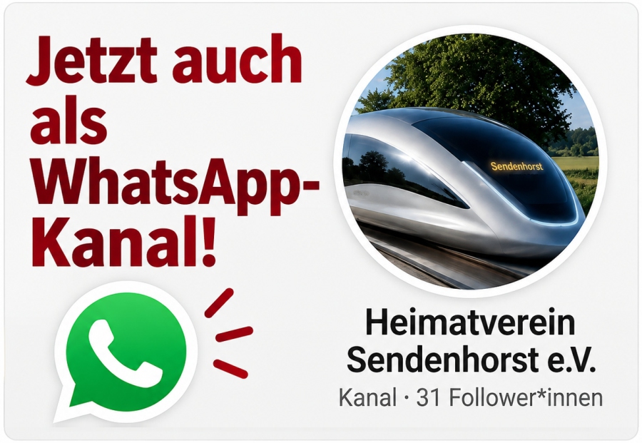 Jetzt auch als WhatsApp-Kanal – Heimatverein Sendenhorst